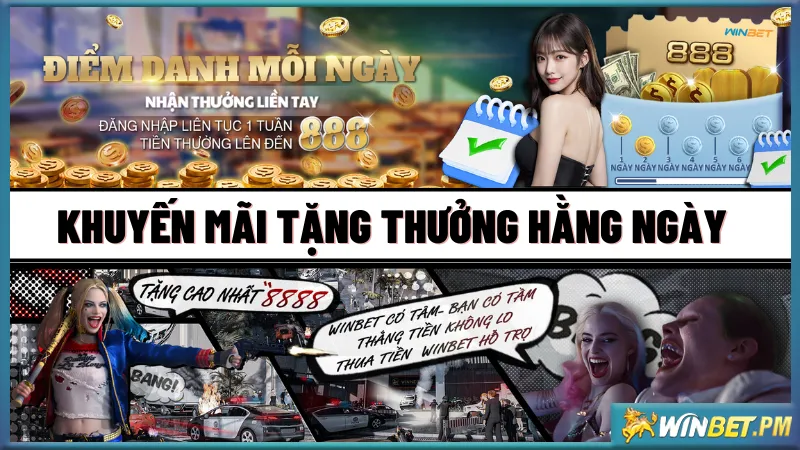 Ưu đãi hằng ngày cho hội viên tham gia khuyến mãi Winbet