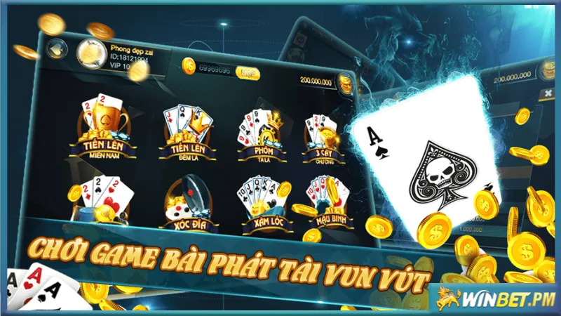 Cách chơi game bài trên nhà cái game bài Winbet