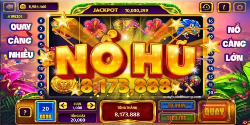 Slots game Betvisa cung cấp nhiều đầu game nổ hũ